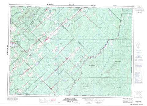 021L08 Sainte Justine Canadian topographic map, 1:50,000 scale