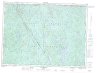 021M14 Lac Pikauba Canadian topographic map, 1:50,000 scale