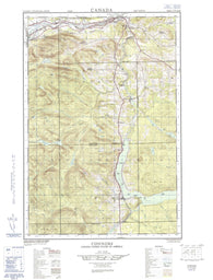 021N02E Connors Canadian topographic map, 1:50,000 scale