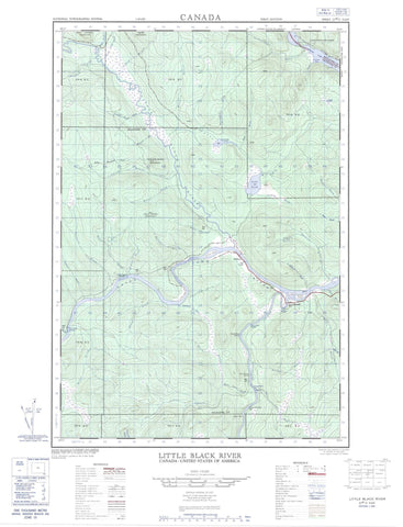021N03E Little Black River Canadian topographic map, 1:50,000 scale