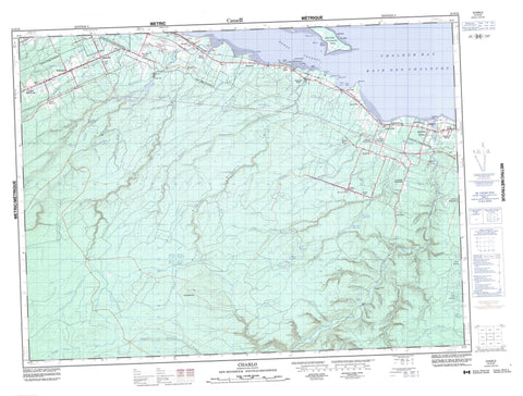 021O16 Charlo Canadian topographic map, 1:50,000 scale