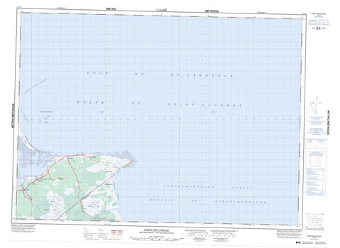 021P02 Point Escuminac Canadian topographic map, 1:50,000 scale