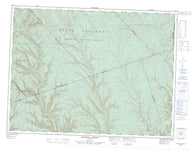 022A12 Ruisseau Lesseps Canadian topographic map, 1:50,000 scale