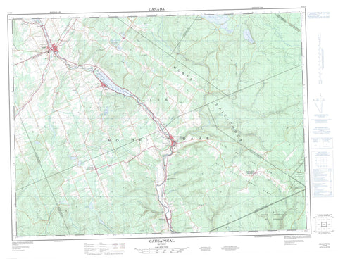 022B06 Causapscal Canadian topographic map, 1:50,000 scale
