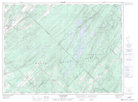 022C02 Lac Des Baies Canadian topographic map, 1:50,000 scale