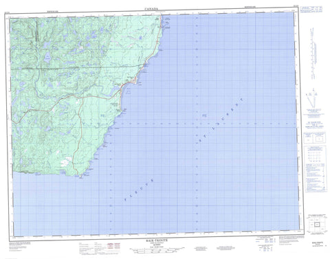 022G06 Baie Trinite Canadian topographic map, 1:50,000 scale