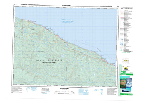 022H02 Cloridorme Canadian topographic map, 1:50,000 scale