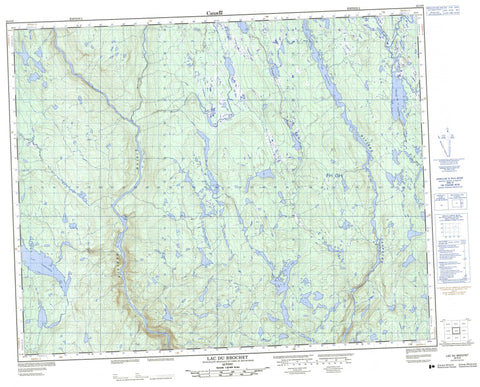 022O09 Lac Du Brochet Canadian topographic map, 1:50,000 scale