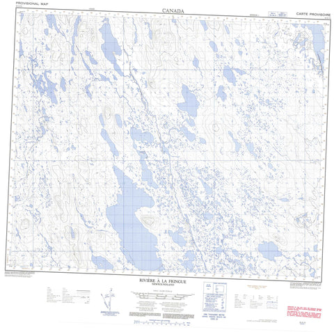 023A13 Riviere A La Fringue Canadian topographic map, 1:50,000 scale