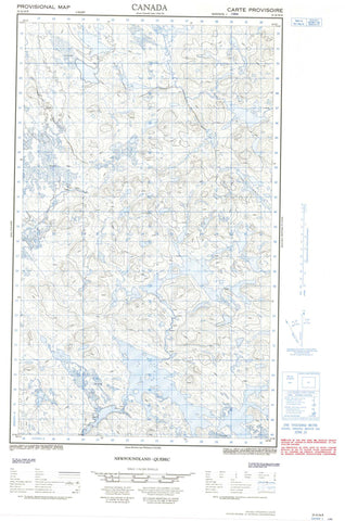 023A16E No Title Canadian topographic map, 1:50,000 scale