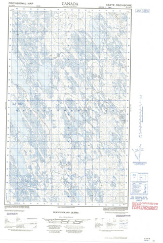 023A16W No Title Canadian topographic map, 1:50,000 scale