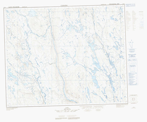 023B02 Canadian topographic map, 1:50,000 scale