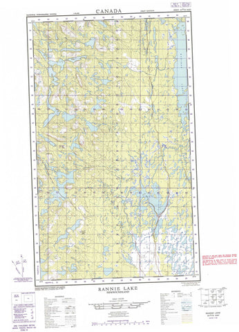 023G10E Rannie Lake Canadian topographic map, 1:50,000 scale