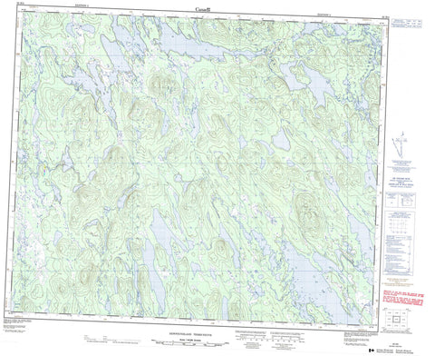 023H04 No Title Canadian topographic map, 1:50,000 scale