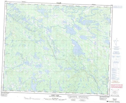 023H05 Cissy Lake Canadian topographic map, 1:50,000 scale