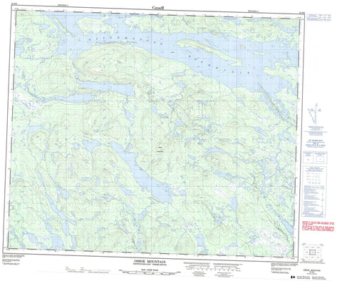 023H06 Ossok Mountain Canadian topographic map, 1:50,000 scale