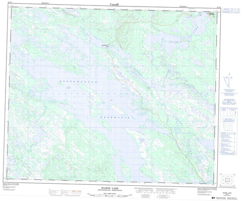 023H07 Baikie Lake Canadian topographic map, 1:50,000 scale