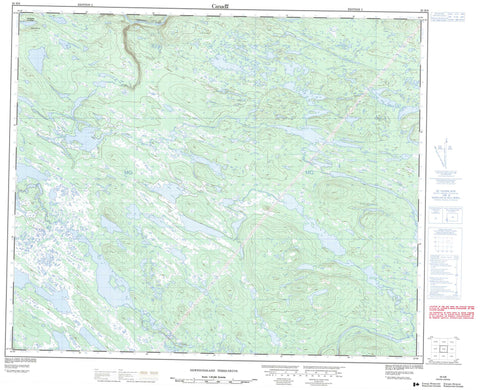 023H08 No Title Canadian topographic map, 1:50,000 scale