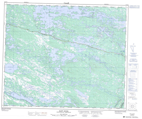 023H10 Raft River Canadian topographic map, 1:50,000 scale