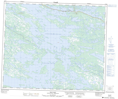 023H11 Way Bay Canadian topographic map, 1:50,000 scale