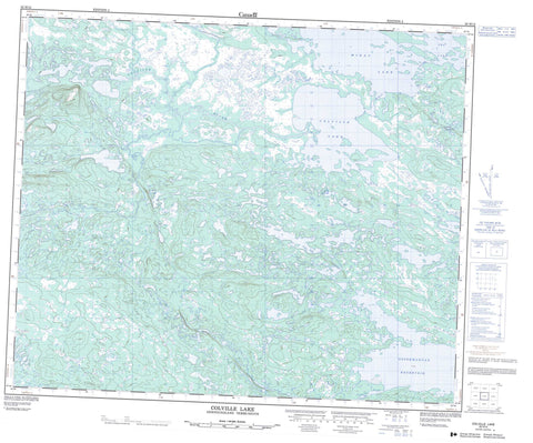 023H12 Colville Lake Canadian topographic map, 1:50,000 scale