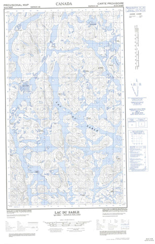 023J05W Sandy Lake Canadian topographic map, 1:50,000 scale