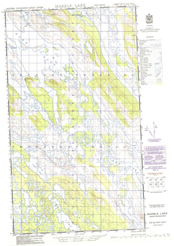 023J08E Marble Lake Canadian topographic map, 1:50,000 scale