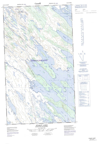 023J10E Stakit Lake Canadian topographic map, 1:50,000 scale