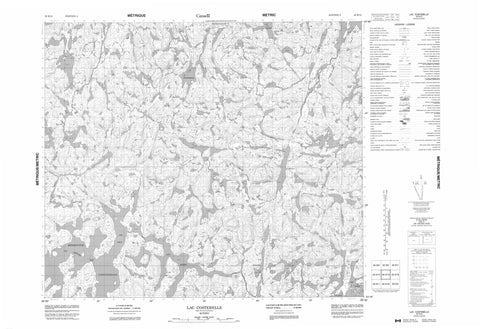 023K15 Lac Costebelle Canadian topographic map, 1:50,000 scale