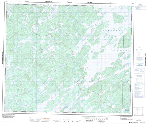 023L01 Canadian topographic map, 1:50,000 scale