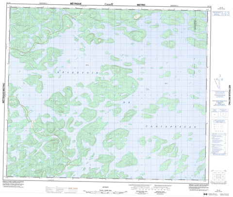 023L08 Canadian topographic map, 1:50,000 scale