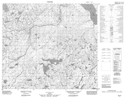 024C03 Canadian topographic map, 1:50,000 scale