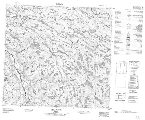 024I03 Lac Ijurvik Canadian topographic map, 1:50,000 scale