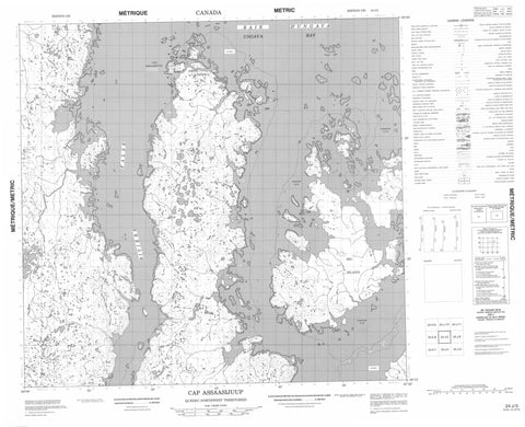 024J05 Cap Assaasijuup Canadian topographic map, 1:50,000 scale