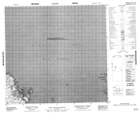 024J12 Canadian topographic map, 1:50,000 scale