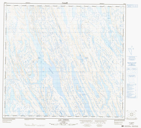 024K04 Lac Gerido Canadian topographic map, 1:50,000 scale