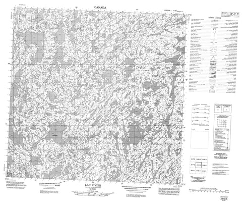 024M05 Lac Rivier Canadian topographic map, 1:50,000 scale