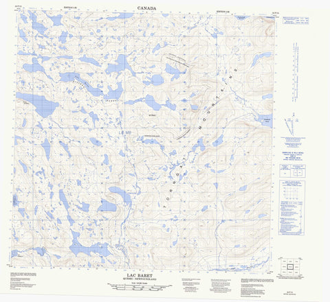 024P15 Lac Baret Canadian topographic map, 1:50,000 scale
