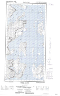 025A01W Home Island Canadian topographic map, 1:50,000 scale