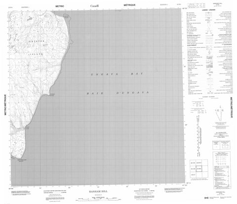 025B05 Hanham Hill Canadian topographic map, 1:50,000 scale