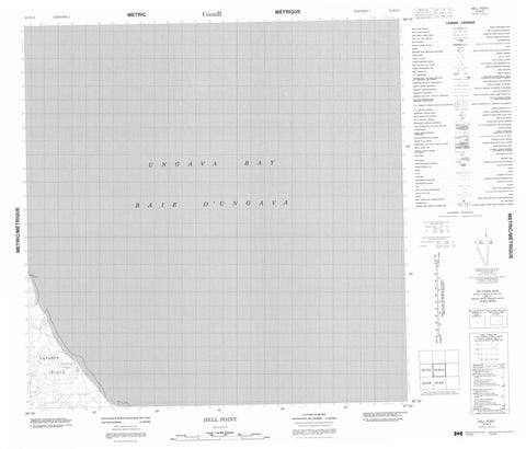025B12 Hell Point Canadian topographic map, 1:50,000 scale