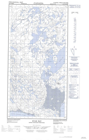 025C04W Kyak Bay Canadian topographic map, 1:50,000 scale