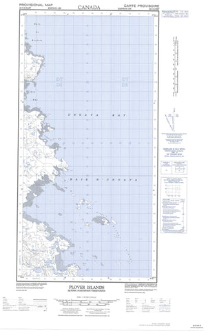 025C05E Plover Islands Canadian topographic map, 1:50,000 scale
