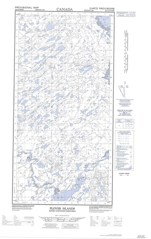 025C05W Plover Islands Canadian topographic map, 1:50,000 scale
