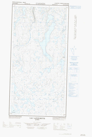 025D15W Lac Latourette Canadian topographic map, 1:50,000 scale