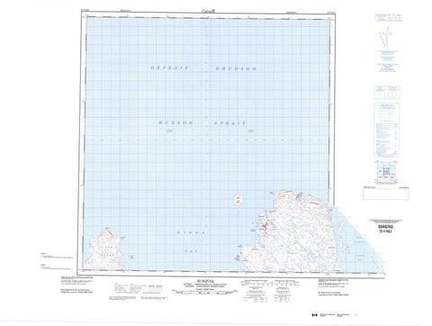 025F04 Quaqtaq Canadian topographic map, 1:50,000 scale
