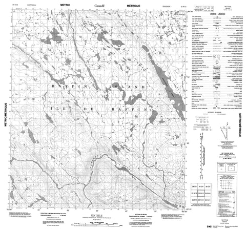025N13 No Title Canadian topographic map, 1:50,000 scale