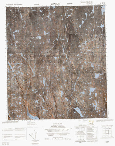 025O13 No Title Canadian topographic map, 1:50,000 scale