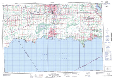 030L14 Welland Canadian topographic map, 1:50,000 scale