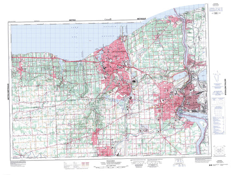 030M03 Niagara Canadian topographic map, 1:50,000 scale
